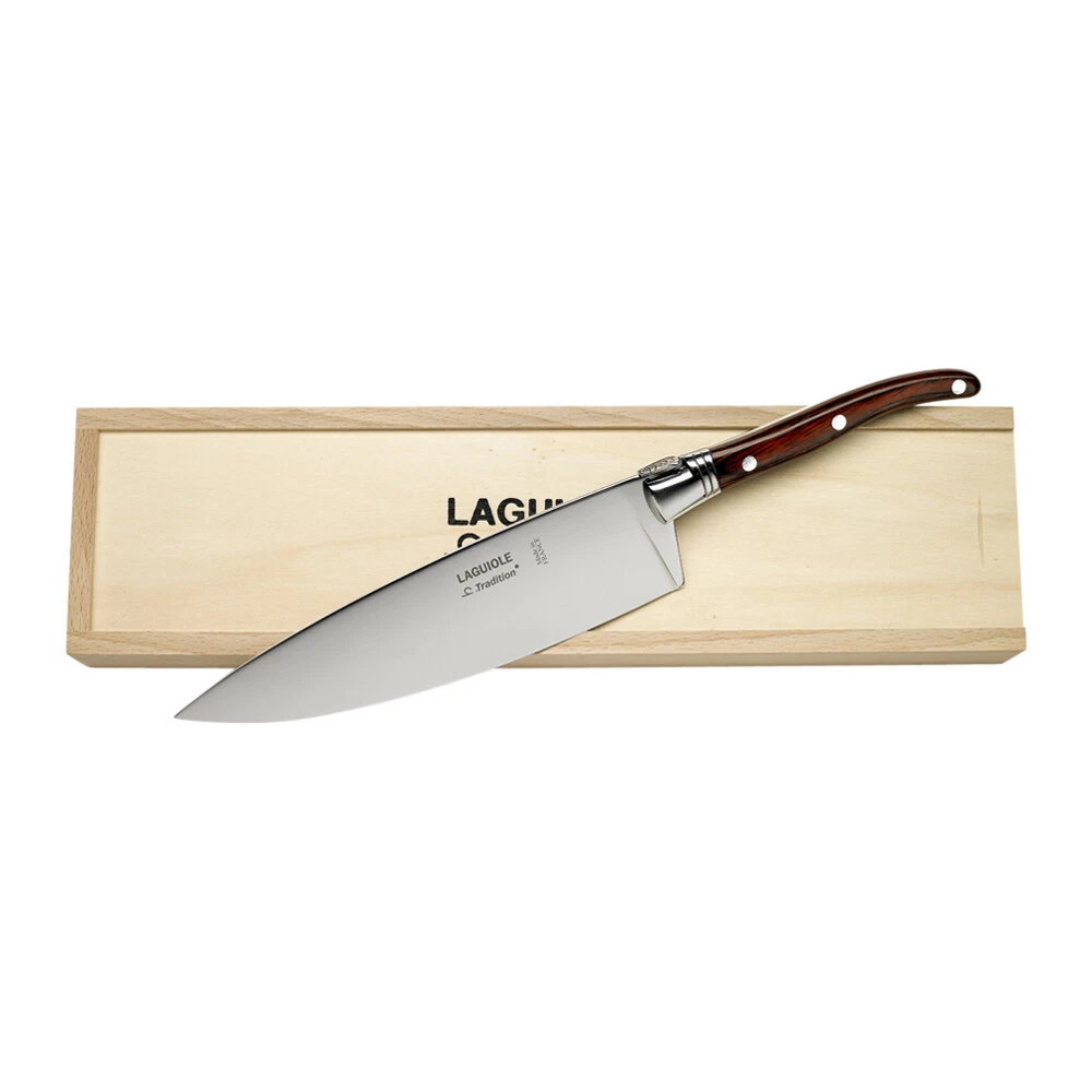 Laguiole France Chef's Knife in Pinewood Gift Box (Rosewood Handle)
Opens in a new window or tab
