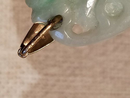 Pendentif Jade Et Or 14K - Imagen 11 de 13