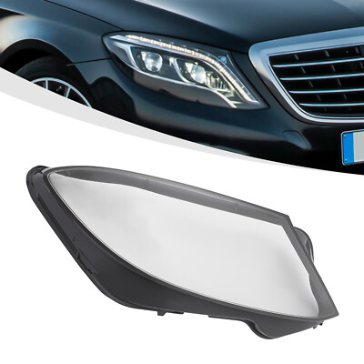Right Front Headlight Lens Covers For 2014-2017 Mercedes-Benz W222 S-Class Lamp
