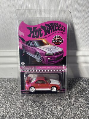 Hot Wheels Nissan Skyline GT-R (BNR34) RLC exklusive rosa Editionen NEU in der Hand