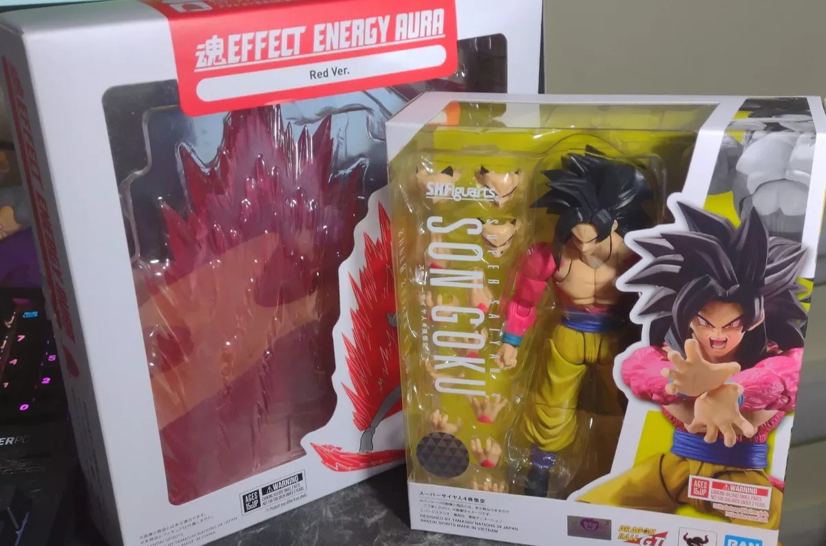 Bandai S.H.Figuarts Dragon Ball GT Super Saiyan 4 Son Goku Figure (red)