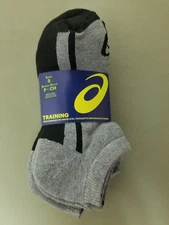 New Asics Training 6 Pk. Performance No Show Socks.