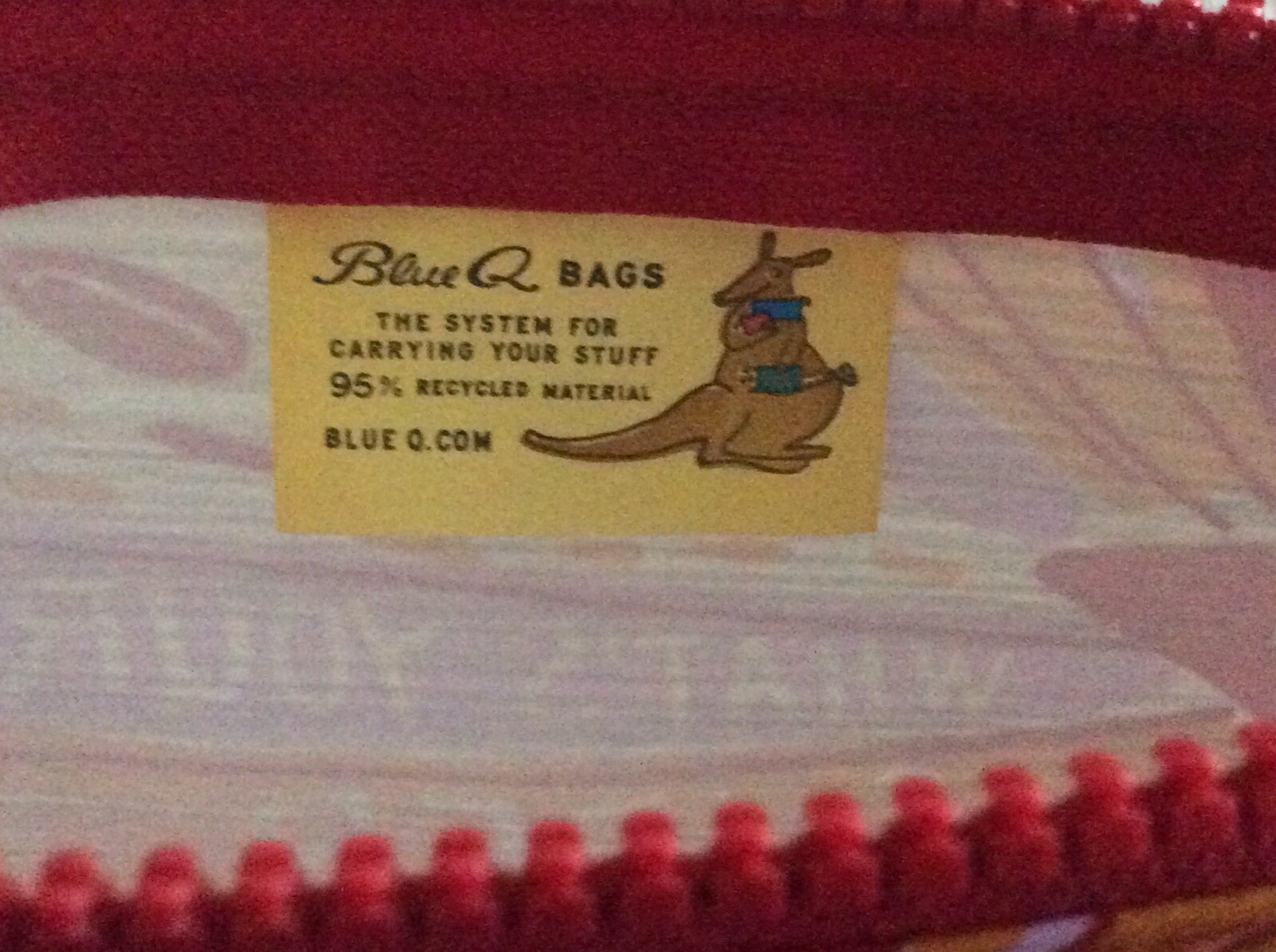 New Blue Q Pencil Or Make-up Pouch-9X4 Inches-&ldquo;Girl Power&rdquo;! Cute, Bright Colors