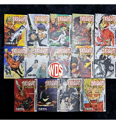 トライガン トライガンマキシマム　全巻　英語版 Complete Set 16 Trigun Maximum Manga 1-14 + 2 English VG Cnd Fast