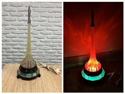 Soviet Vintage Desk lamp Night light Table lamp Rocket Space