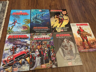 Marvel Comics Deadpool (2012 & 2018) 7 TPBs #1-6 (Posehn) +#1 (Young) Excellent 