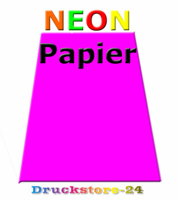 Neonpapier leuchtend gelb, grün, orange, rot, pink DIN A6 A5 A4 A3 A2 A1 A0 