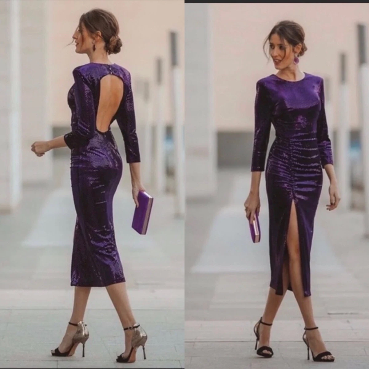 Velvet dress zara cheap