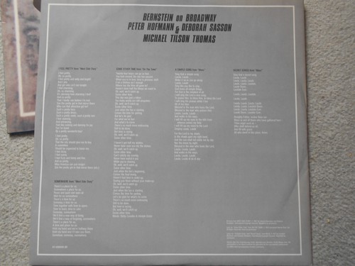 SAMMLER VINYL: Schallplatte LP BERNSTEIN ON BROADWAY P. Hofmann Sasson sehr gut - Bild 4 von 9