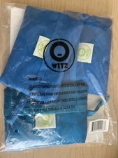 O-WITZ Reusable Shopping Bags Ripstop Folds Into Pouch 3 Pack Classic Blue