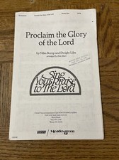 Proclaim The Glory Of The Lord Sheet Music