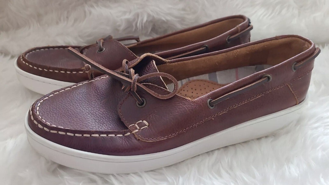 BARBOUR MIRANDA Ladies Leather Boat Shoes Cognac Szie uk Rrp