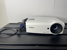 Vivitek DLP D554 HD HDMI Projector W/ Power Cord White/Gray Texas Instruments