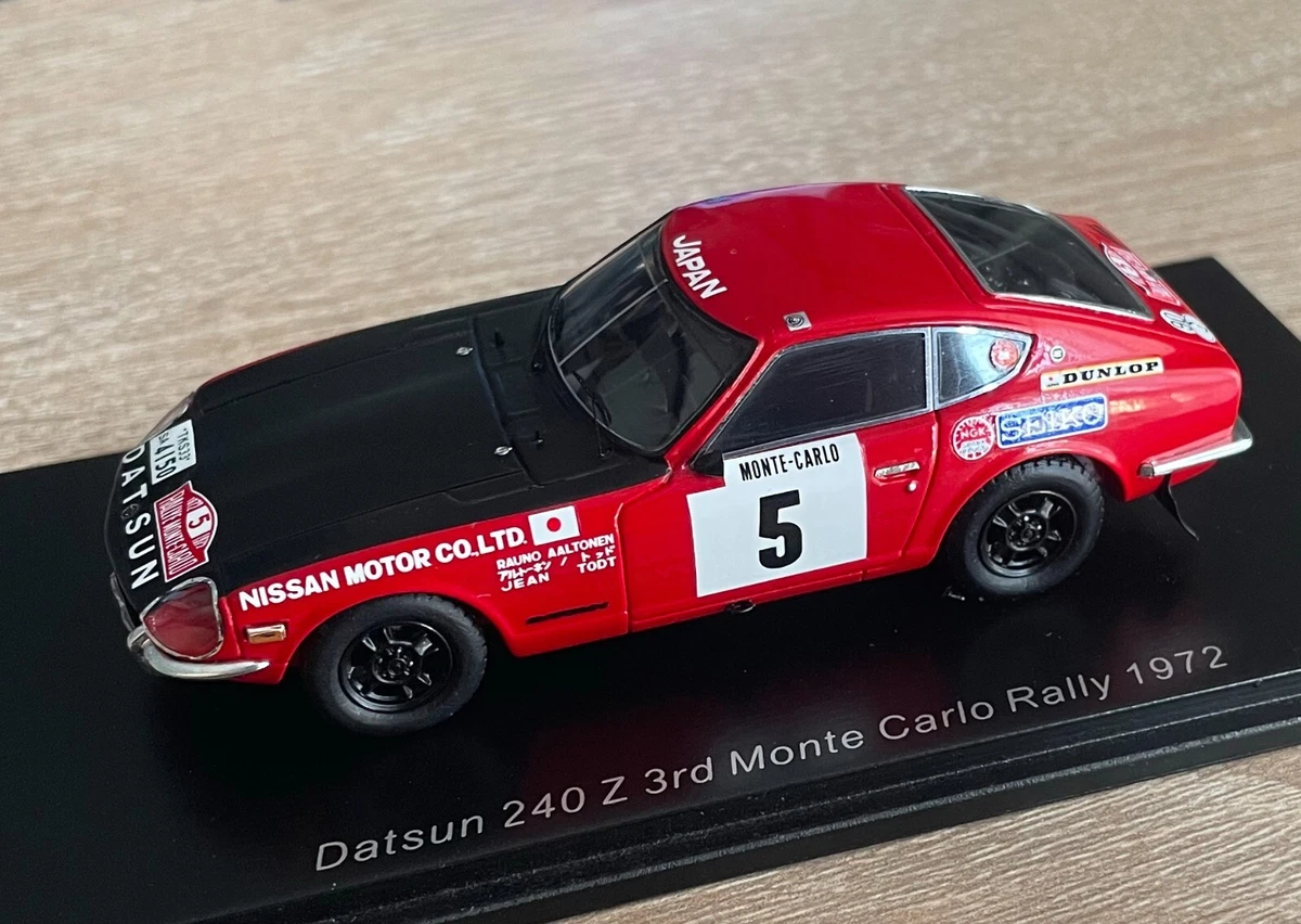 ミニカー Spark Datsun 240Z 3rd Monte Carlo 1972 1/43 Spark Datsun