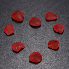 20pcs/bag red ruby-like sea beach glass jewelry use Decoration