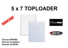 (1) 5 x 7 Toploader Ultra PRO BCW Brand New & Minor Manufacturer Imperfections