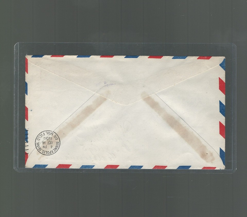 US Airmail Cover Western Airlines Chadron Nebraska to Berkeley 1956 US Scott c39 eBay