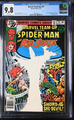 Marvel Team-Up #79 CGC 9.8 NM/MT (Marvel Comics 1979) Spider-Man and Red Sonja 