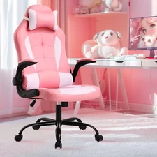 Gaming Chair PC Racing Chair PU Leather Ergonomic Computer Office Desk Chair