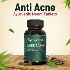 Gynoveda NeemAchne Ayurvedic Tab. For Pimples, Marks, Scars, Detoxifies Blood