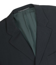 Men's 44 R Ermenegildo Zegna Charcoal Gray 100 Wool Sport Coat Blazer Jacket