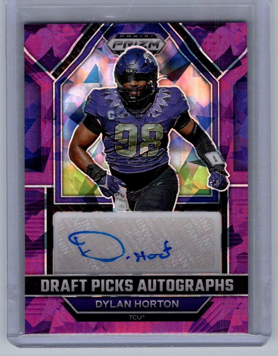 Dylan Horton Panini Prizm Draft Picks Draft Picks Autographs #DPADYH Purple Ice