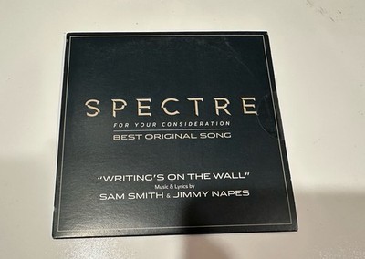 007 James Bond SPECTRE single CD Sam Smith best original song FYC awards promo