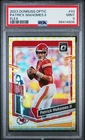 2023 PANINI DONRUSS OPTIC FLEX #93 PATRICK MAHOMES II 93/149 PSA 9