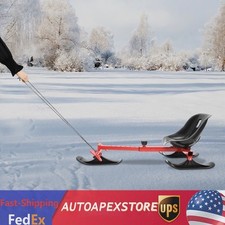 Winter On Ice Snow Scooter Snow Ice Skate Ski Bike Snow Racer For Adults  Kids