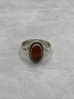 Vintage Bell Trading Southwest Sterling Silver Jasper Oval Ring Size 8.5