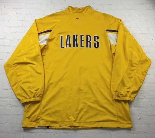 VTG Los Angeles Lakers 90s - Y2K Authentic Nike Team Warm Up Jacket Large Kobe image 11
