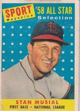 1958 Stan Musial Sport Magazine All-Star Selection Topps VG #476 Cardinals HOF