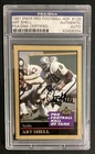 Art Shell Signed 1991 Enor #128 Football Card HOF Raiders Autograph PSA/DNA