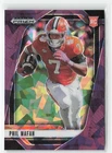 2025 Panini Prizm Draft Picks Football Purple Ice Phil Mafah #17