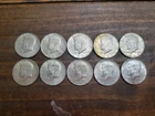 (10) 40% Silver Kennedy Half Dollars 1965-1969 $5 Face Value Constitutional -A15