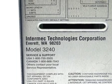 INTERMEC TECHNOLOGIES CORPORATION MODEL 3240 THERMAL LABEL PRINTER (138772 -