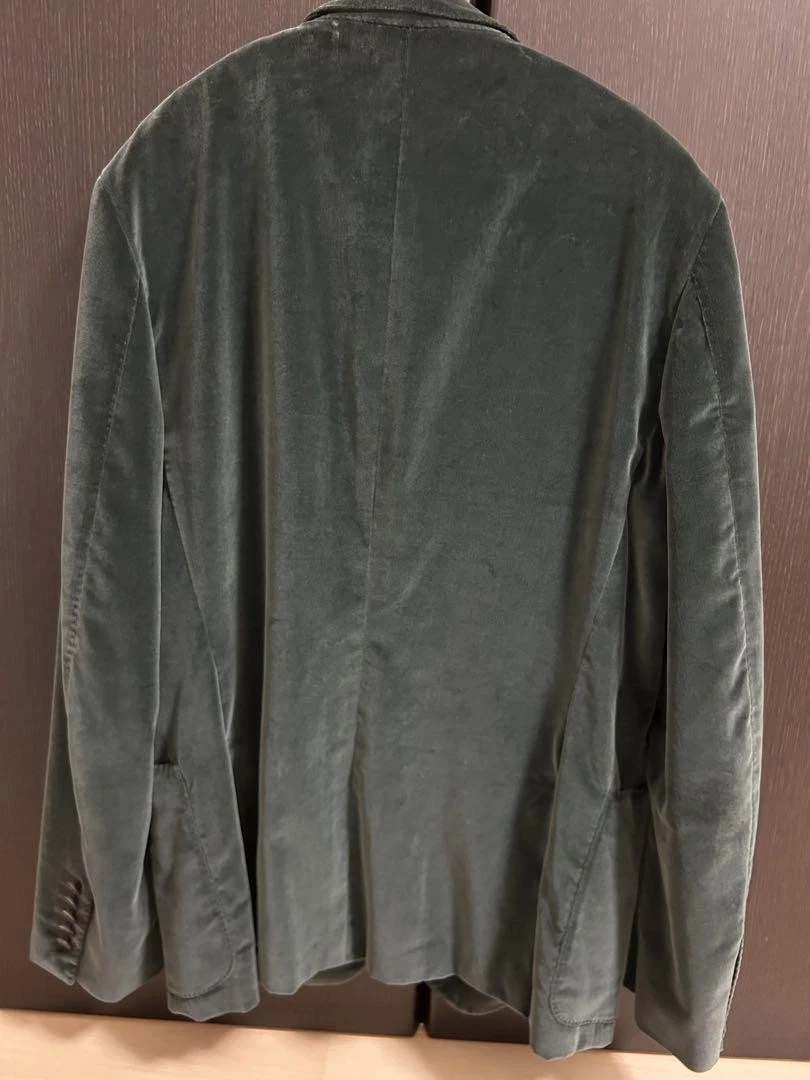 Giacca Gucci velluto verde taglia 48 usata ottima moda lusso
