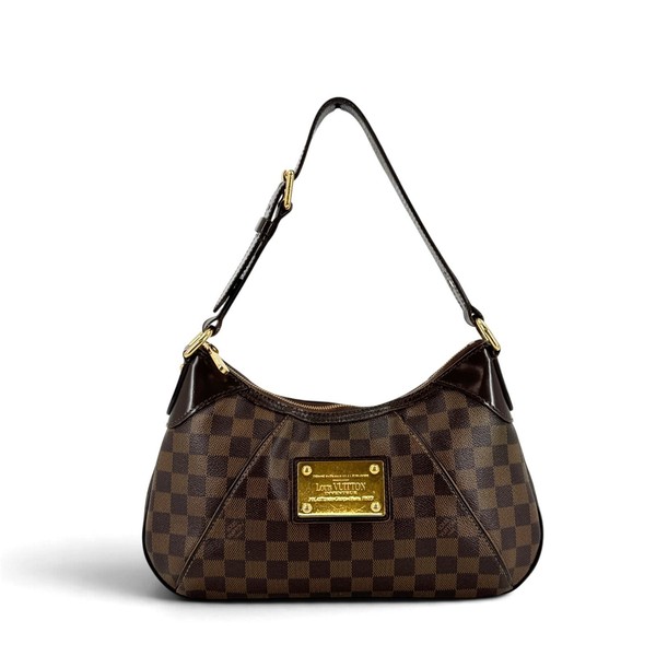 LOUIS VUITTON Thames PM Damier Ebene Canvas Brown Shoulder Bag N48180