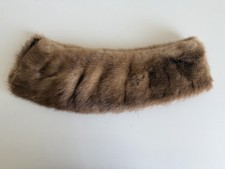 Vintage Mink Fur Detachable Coat Collar  1940s  50s Brown Real Fur Neckpiece