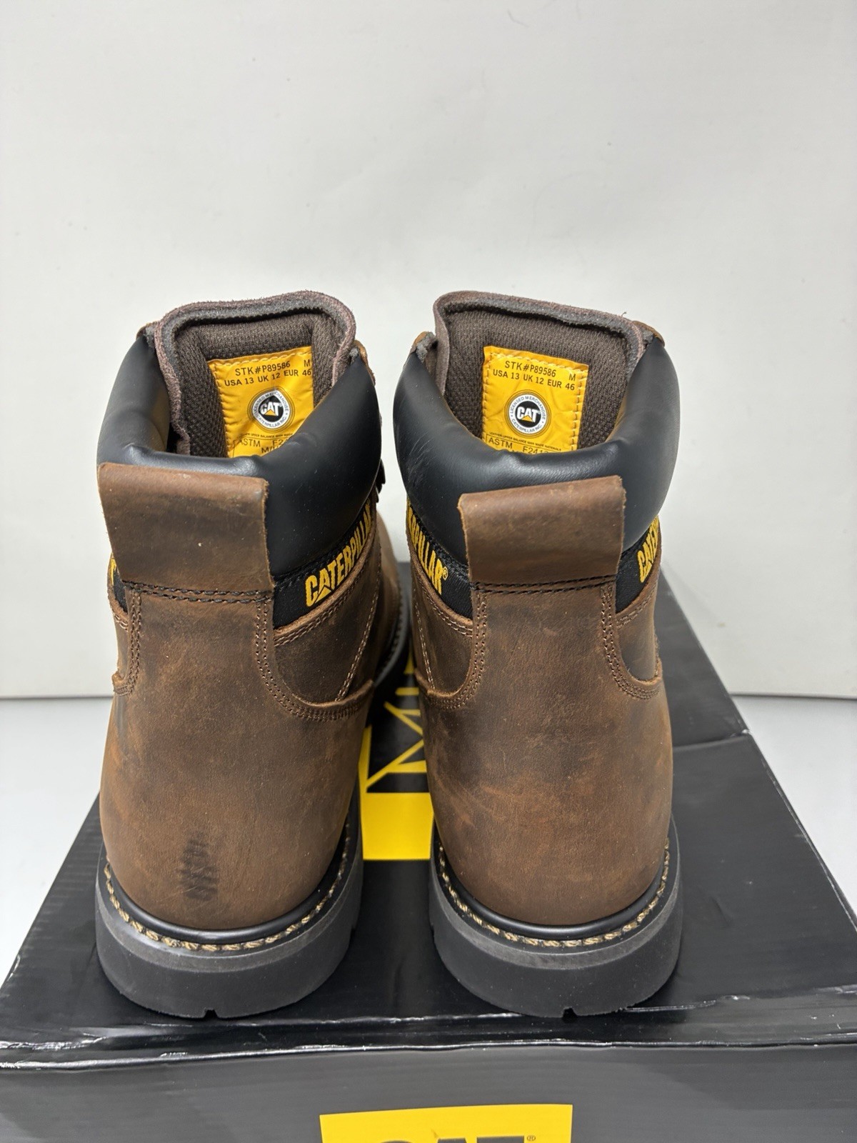 Cat Footwear Men's Second Shift Steel Toe 6” Work Boot Dark Brown Size 13 image 4