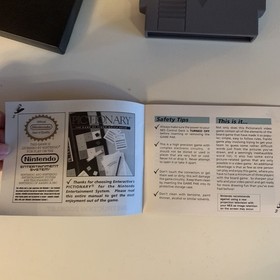 oval seal Pictionary complete in box nintendo nes game nr-MINT rev-a power play