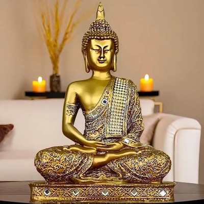 Meditating Sitting Buddha Statue showpiece Idol Home Decor Gifts
