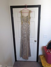Size 4 Jovani silver sequin gown