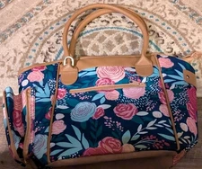 Fit + Fresh Floral Lunch Bag Tote Thermal Insulated Keeps Food Cold