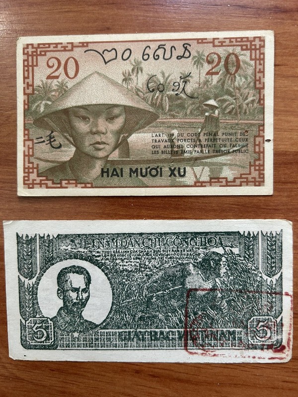 VIET NAM: 1945-1948 Indochine & Viet Nam DCCH - Lot of 2 Uncirculated - Rare