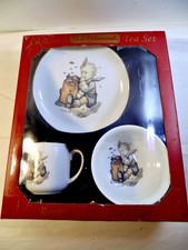 Vtg M.J. Hummel Children Tea Set Plate Bowl Cup Set New Open Box