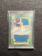 2018 TOPPS TRIPLE THREADS EMERALD RONALD ACUNA JR /50 AUTO PATCH RC #RFPAR-RA