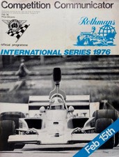 1976 Sandown Rothmans Formula 5000 Race Program Goss McCormack Bartlett Moffat