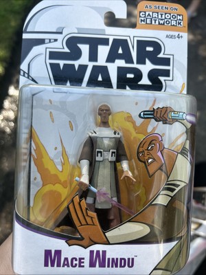 STAR WARS Clone Wars MACE WINDO Figure 2003 Cartoon Network NEW
