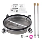 16.5" Pressure Washer Surface Cleaner 4200 PSI with 4 Rubber Wheels